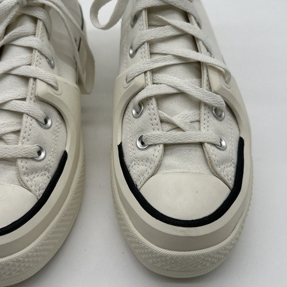 NEW Converse Chuck Taylor All Star HI Platform Sneakers White + A02832C SZ 11 - Picture 3 of 12